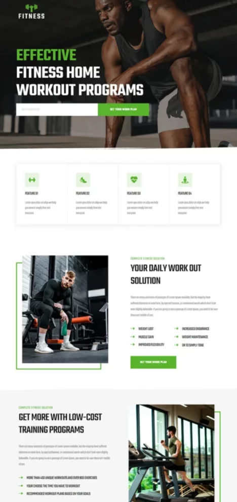 Landing Page Fitness - SkyIT.pl